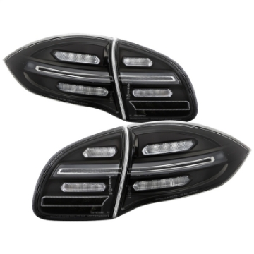Picture of Spyder Porsche Cayenne 958 11-14 LED Tail Lights - Sequential Signal - Black