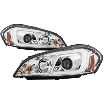 Picture of Spyder 06-13 Chevy Impala - 06-07 Chevy Monte Carlo Projector Headlights - Light Bar - Chrome
