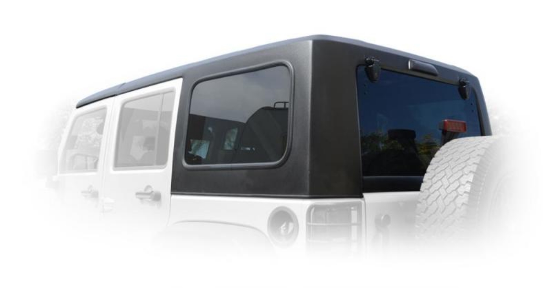 Picture of DV8 Offroad 07-18 Jeep Wrangler JK Hard Top Square Back - 4 Door