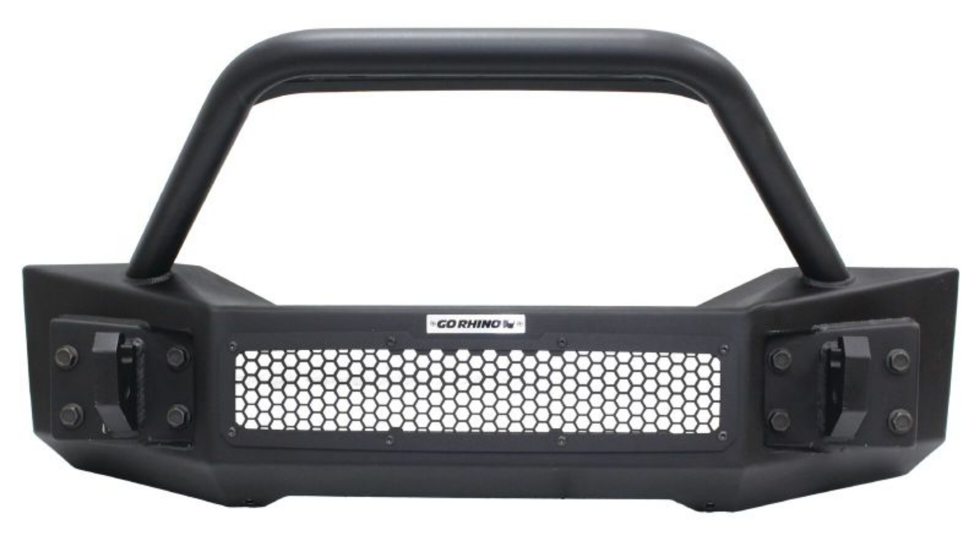 Picture of Go Rhino 07-20 Jeep Wrangler JL-JLU-JK-JKU-Gladiator JT Rockline Front Stubby Bumper w- Overrider