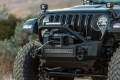 Picture of Go Rhino 07-20 Jeep Wrangler JL-JLU-JK-JKU-Gladiator JT Rockline Front Stubby Bumper w- Overrider