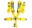 Picture of NRG 5PT 3in- Seat Belt Harness - Cam Lock - Yellow