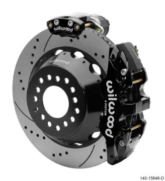 Picture of Wilwood Narrow Superlite 4R Rear P-Brk Kit AERO4 14in Rotor Big Ford New Style 2-5in Off - SRP