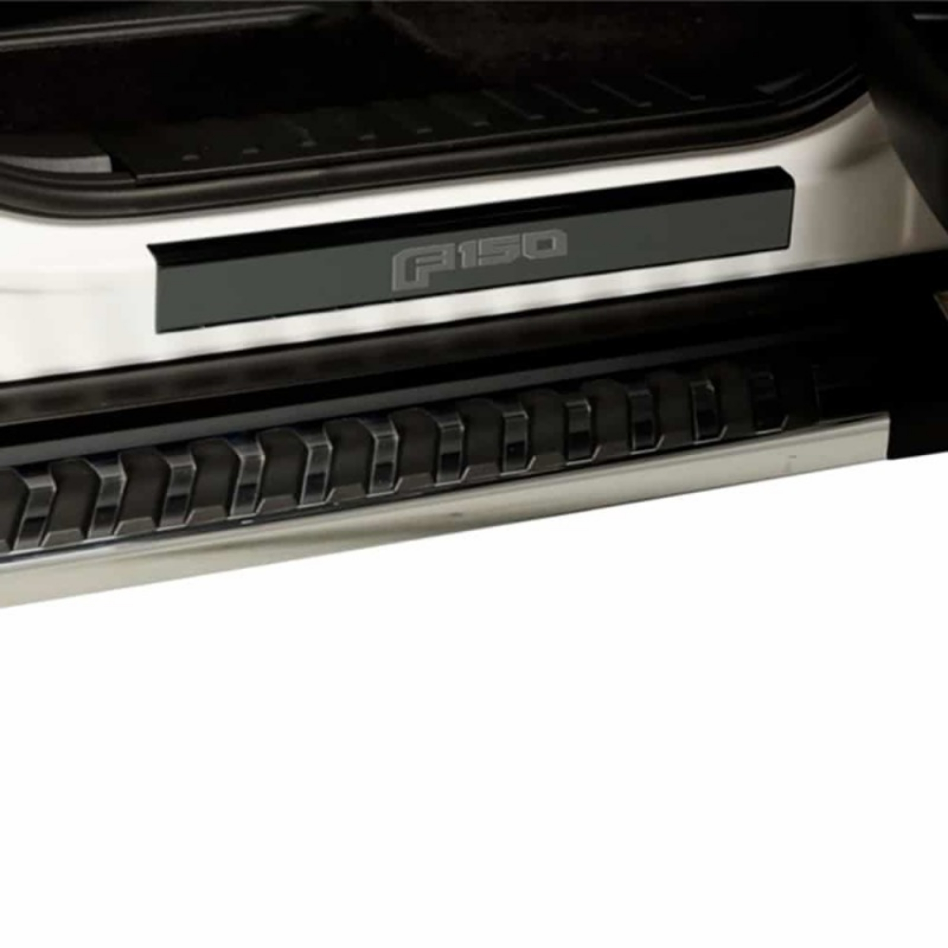 Picture of Putco 15-20 Ford F-150 - Regular Cab & SuperCab w- F-150 Etching 2pcs Black Platinum Door Sill