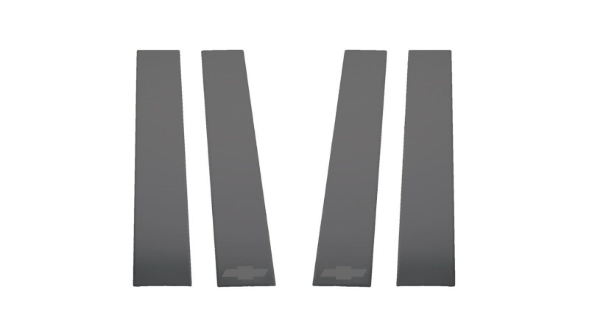 Picture of Putco 2020 Chevy Silv HD 2500-3500 - Chevrolet Bow Tie Etching 6pcs Black Platinum Pillar Posts