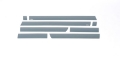 Picture of Putco 15-19 Chevy Silverado HD - Double Cab Dually 8pcs Black Platinum Rocker Panels