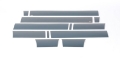 Picture of Putco 09-14 Ford F-150 Super Crew 6-5 w- Flares - 7in Wide 12pcs Black Platinum Rocker Panels
