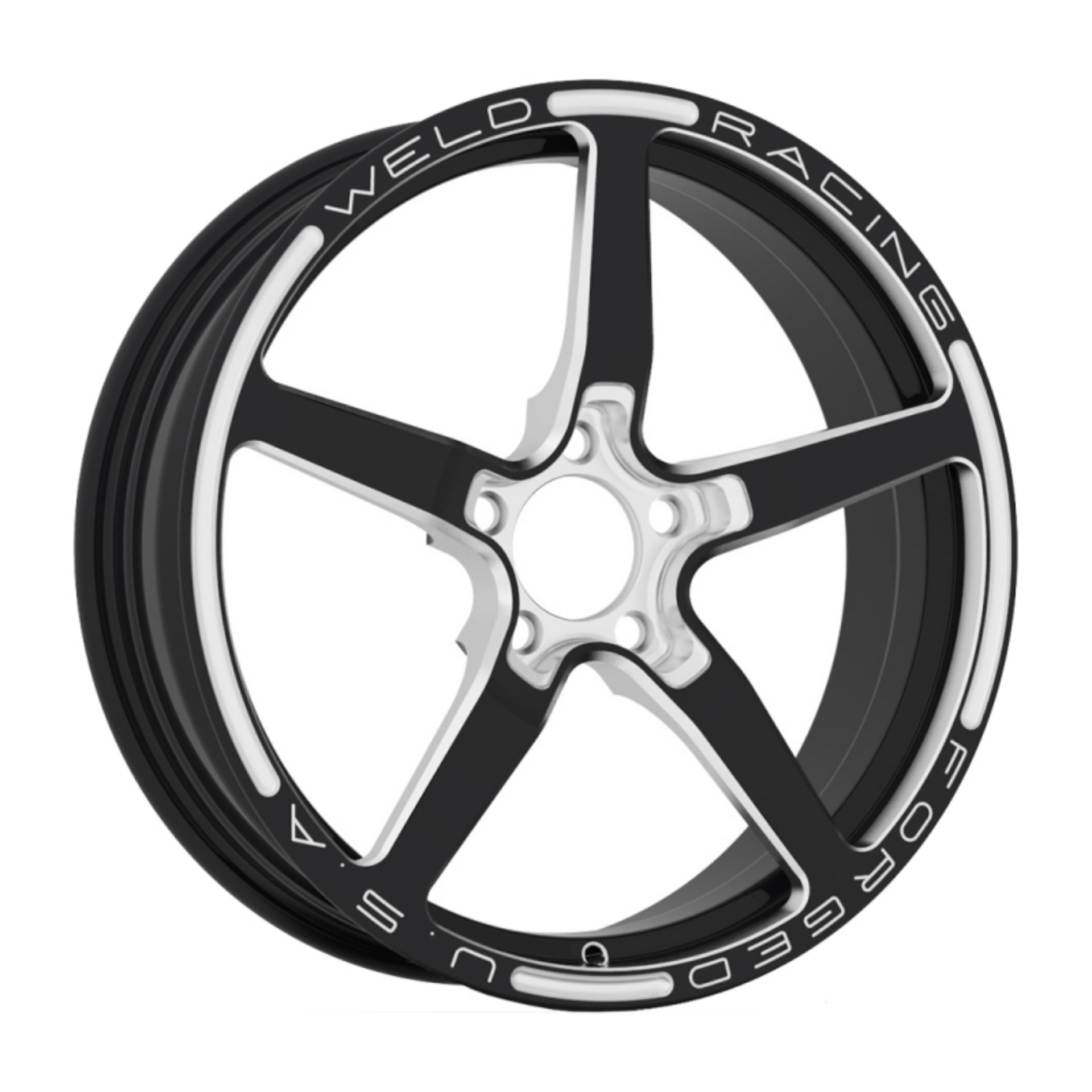Picture of Weld Alumastar 1-Piece 18x6 - 5x120 BP - 3-2in BS Black Wheel - Non-Beadlock