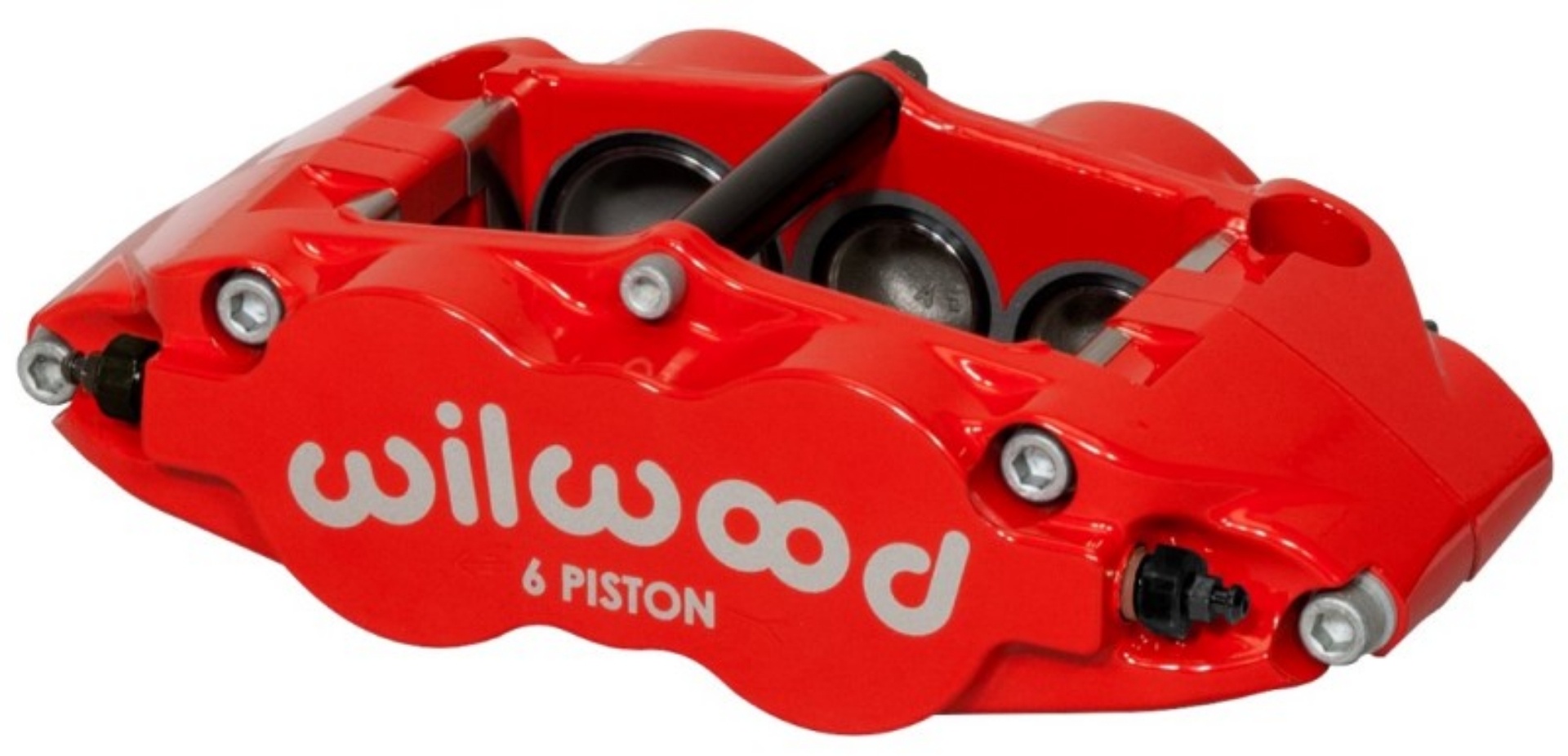 Picture of Wilwood Caliper-Forged Narrow Superlite 6R-R-H 1-75-1-25-1-25in Pistons 1-10in Rotor - Red
