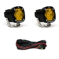 Picture of Baja Designs S1 Amber Wide Cornering LED Light w- Mounting Bracket Pair