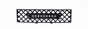 Picture of Putco 11-14 Ford F-150 - EcoBoost Bumper Grille Insert - Black SS Diamond w- 10in Luminix Light Bar