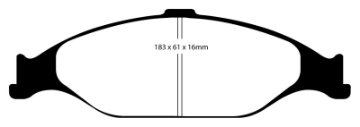 Picture of EBC 99-04 Ford Mustang 3-8 Bluestuff Front Brake Pads