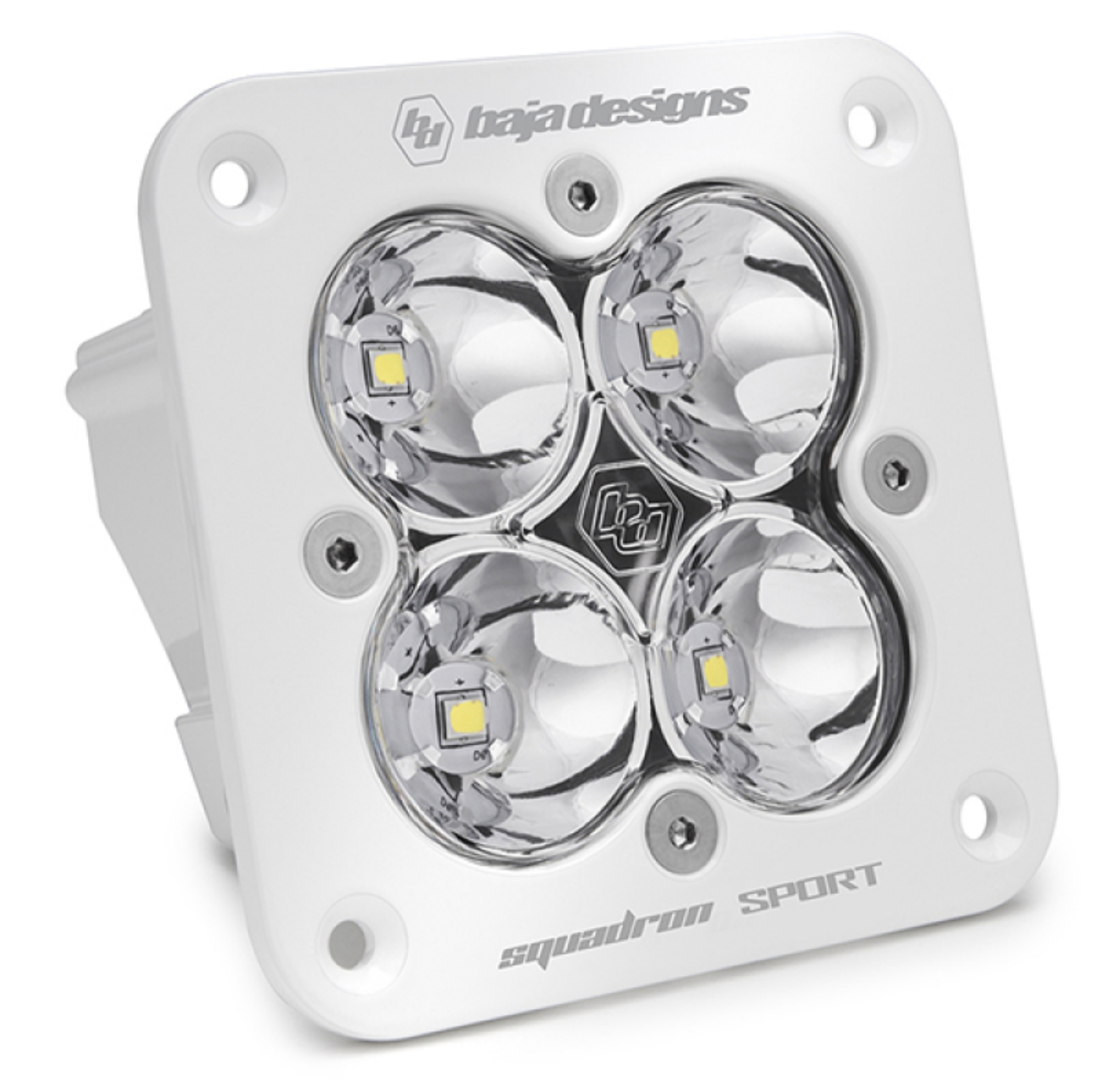 Picture of Baja Designs Squadron Sport Work-Scene Pattern White Flush Mount LED Light Pod - Clear