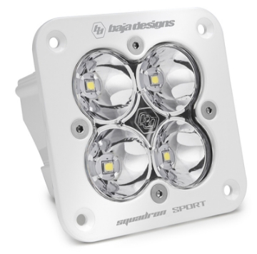 Picture of Baja Designs Squadron Sport Work-Scene Pattern White Flush Mount LED Light Pod - Clear