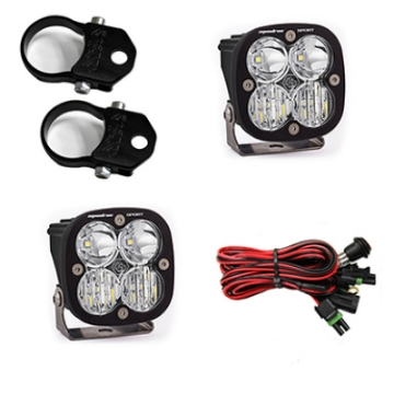 Picture of Baja Designs Squadron Sport Polaris LED Light Pods w- 1-75in Harness-Vertical Mounts Kit