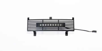 Picture of Putco 15-19 Chevy Silv HD SS Black Bar Design Bumper Grille Insert w- Curved Flush 10in Light Bar