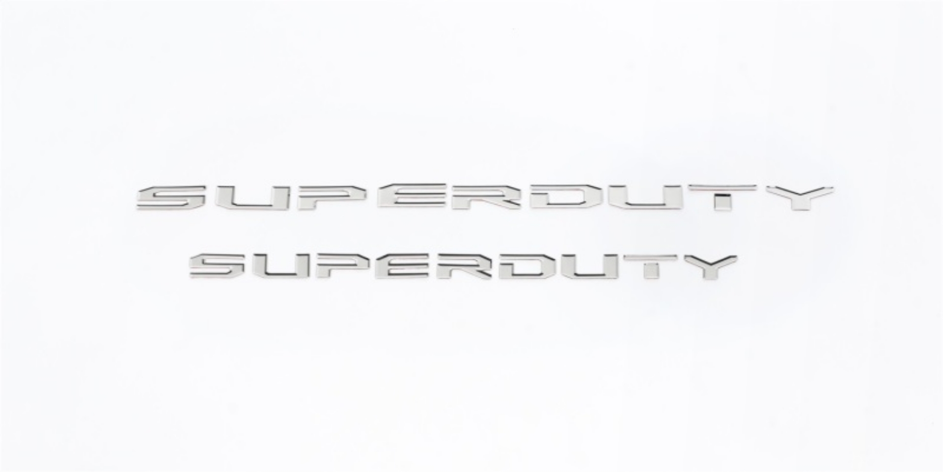 Picture of Putco 17-20 Ford SUPERDUTY Letters Stamped-Stainless Steel Hood-Front