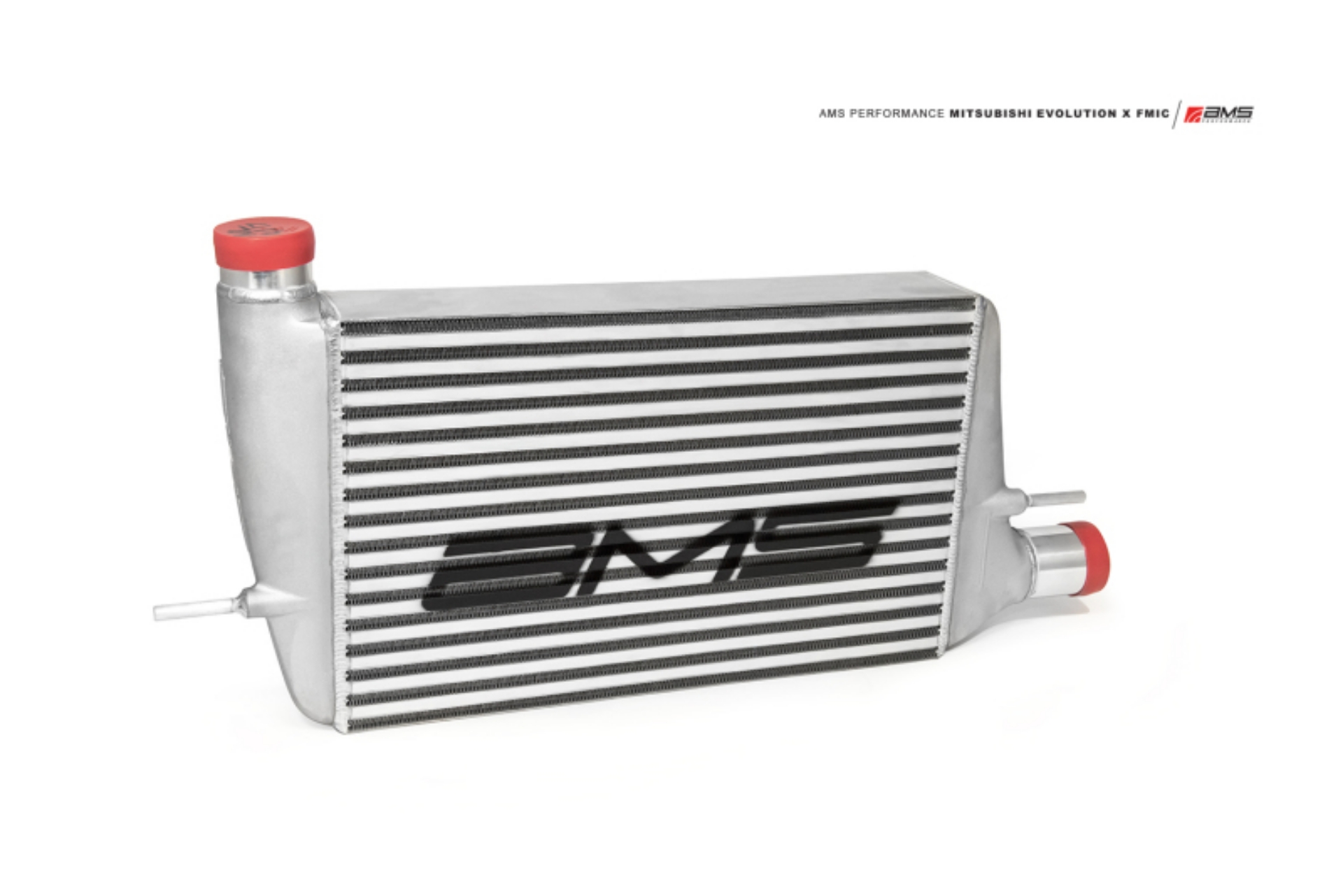 Picture of AMS Performance 08-15 Mitsubishi EVO X Front Mount Intercooler w-Modular Cast End Tanks & Logo