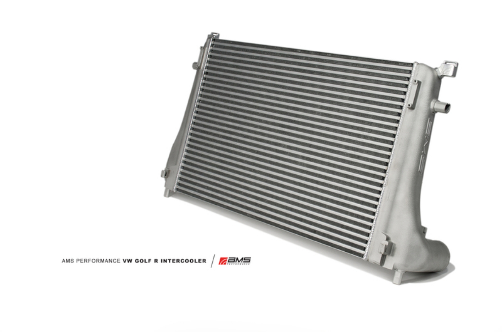 Picture of AMS Performance 2015+ VW Golf R MK7 Front Mount Intercooler Upgrade w-Cast End Tanks