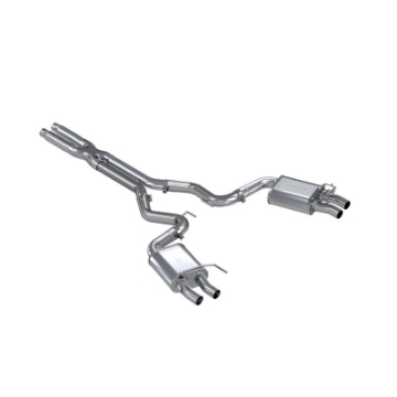 Picture of MBRP 16-20 Ford GT350-GT350R Dual Quad Split Rear Outlet 3in Cat Back T304 Exhaust
