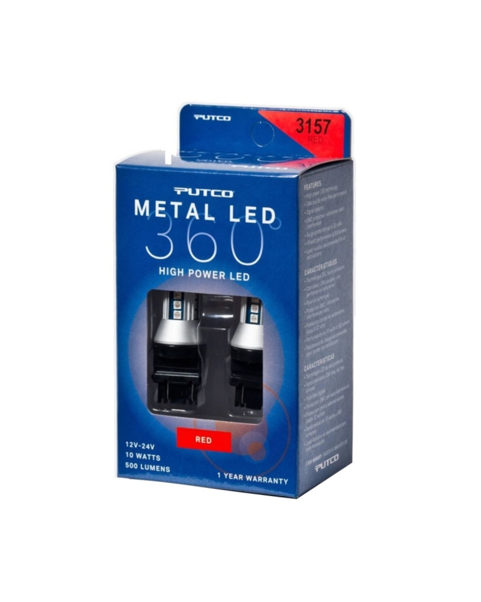 Picture of Putco 3157 - Red Metal 360 LED