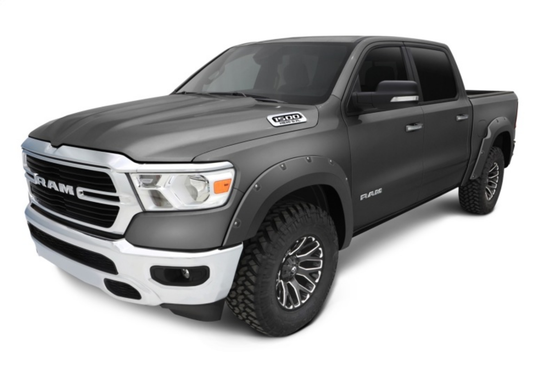 Picture of Bushwacker 20-22 Ram 1500 Excl- Rebel-TRX 76-3-67-4in Bed OE Style Flares 4pc - Grnite Crystal Met