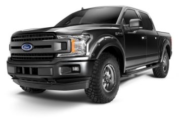 Picture of Bushwacker 18-20 Ford F-150 Excl Models w-Tech Pkg Pocket Style Flares 4pc - Agate Black Met