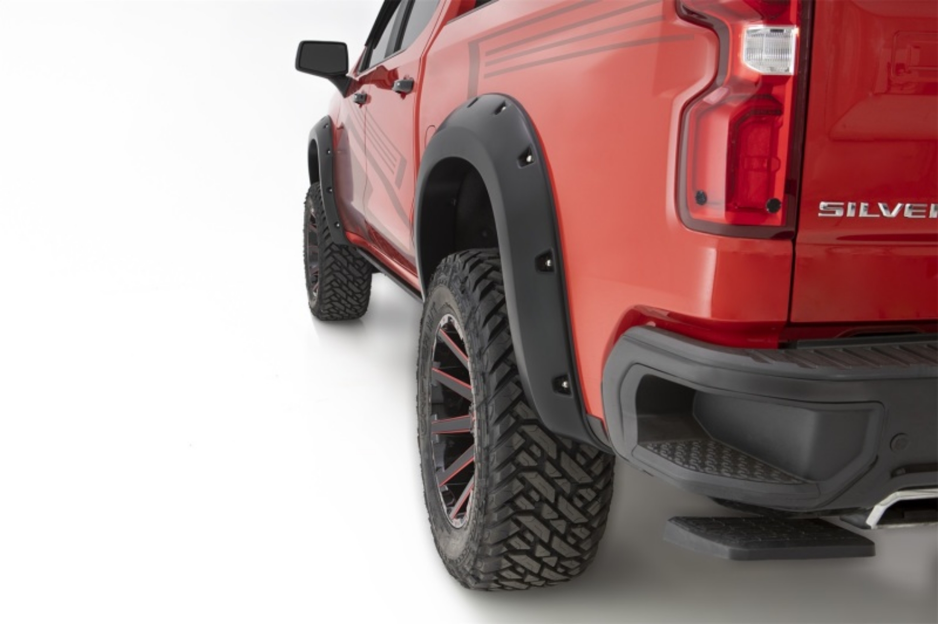 Picture of Bushwacker 19-21 Chevrolet Silverado 1500 Pocket Style Flares 4pc - Black