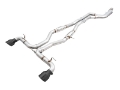 Picture of AWE 2020 Toyota Supra A90 Resonated Track Edition Exhaust - 5in Diamond Black Tips