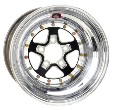 Picture of Weld Alumastar 2-0 15x10 - 5x4-5 BP - 7in- BS Black Wheel - Non-Beadlock