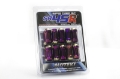 Picture of Wheel Mate Muteki HR38 Open End Lug Nuts 12x1-50 Black Chrome - Yellow Ring
