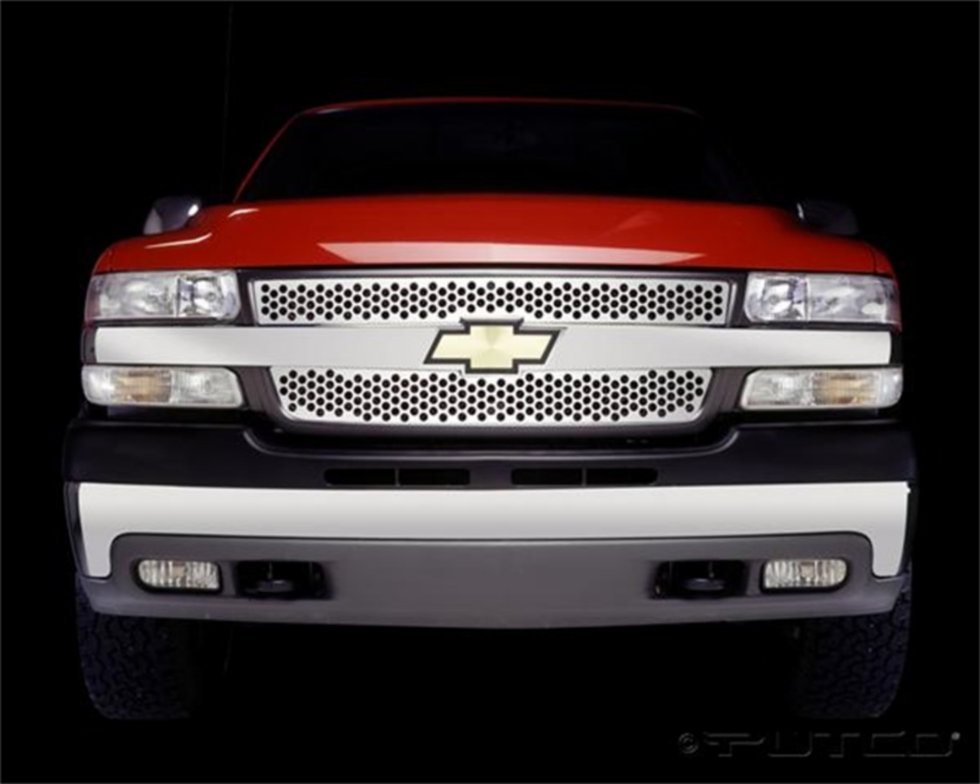 Picture of Putco 01-02 Chevrolet Silverado HD Punch Stainless Steel Grilles