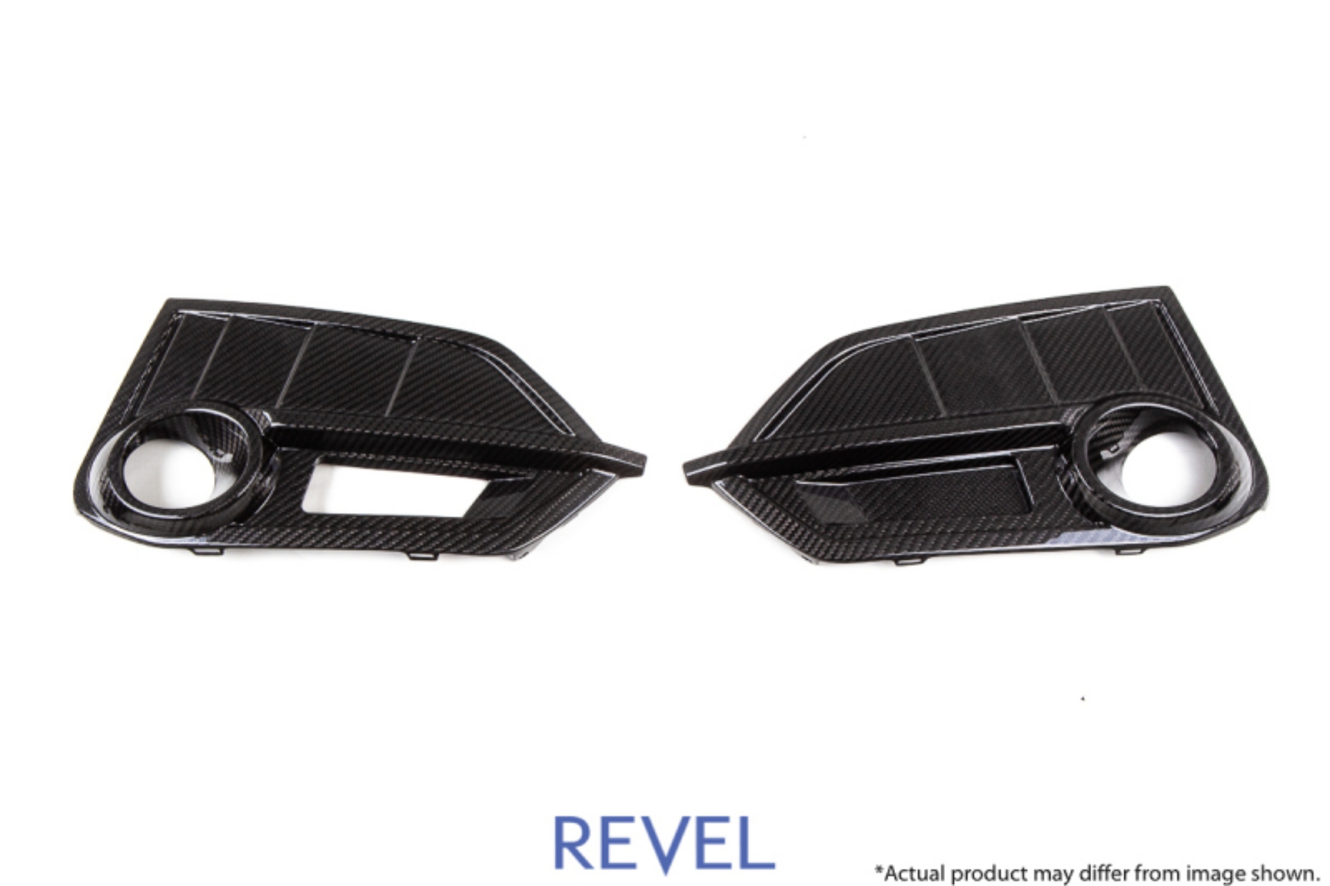 Picture of Revel GT Dry Carbon Front Fog Light Covers Left & Right 17-18 Honda Civic Type-R - 2 Pieces