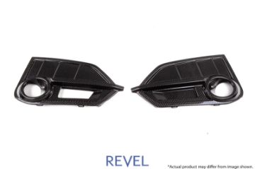 Picture of Revel GT Dry Carbon Front Fog Light Covers Left & Right 17-18 Honda Civic Type-R - 2 Pieces