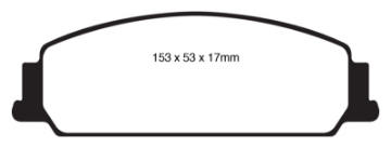 Picture of EBC 08-10 Pontiac G8 3-6 Bluestuff Front Brake Pads