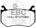 Picture of EBC 2016+ Alfa Romeo Giulia 2-9L Twin Turbo Bluestuff Rear Brake Pads