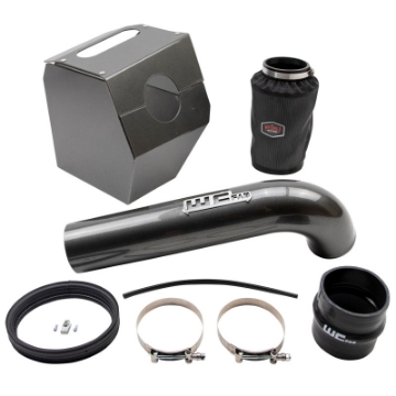 Picture of Wehrli 17-19 Chevrolet 6-6L L5P Duramax 4in Intake Kit - WCFab Grey