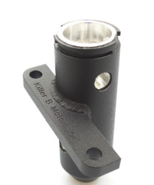 Picture of Killer B Upper Turbo Coolant Reservoir V2 Black AN Fittings for 02-07 WRX - 04+ STI
