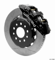 Picture of Wilwood 18-25 Jeep JL AERO6 Front Hat Kit 14-00 Black w-Lines