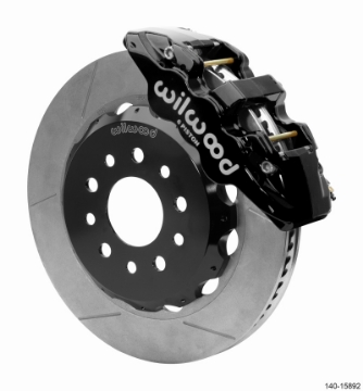 Picture of Wilwood 18-25 Jeep JL AERO6 Front Hat Kit 14-00 Black w-Lines