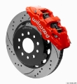 Picture of Wilwood 18-25 Jeep JL AERO6 Front Hat Kit 14-00 Red SRP w-Lines