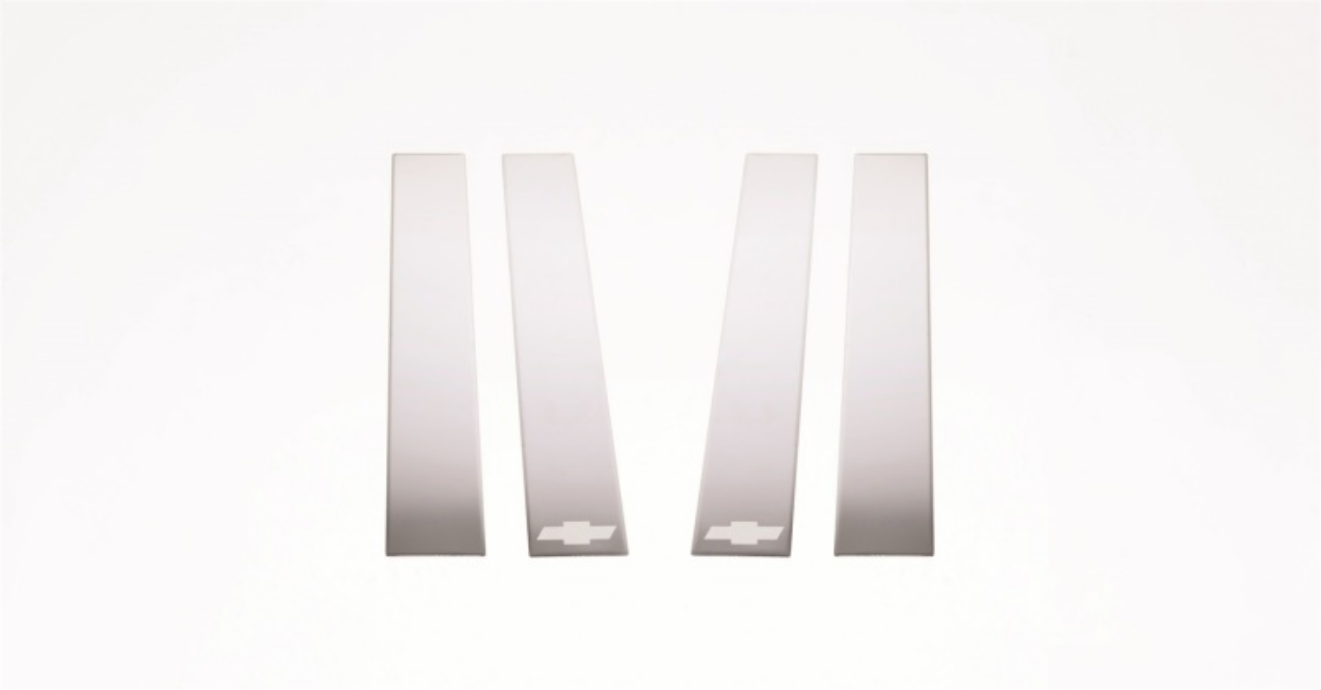 Picture of Putco 14-14 Chevrolet Silverado HD - Ext Cab - 4pcs Stainless Steel Pillar Posts Classic