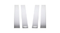 Picture of Putco 2020 Chevy Silv HD - Chevy Bow Tie Etching - Crew Cab - Double Cab 6pcs SS Pillar Posts