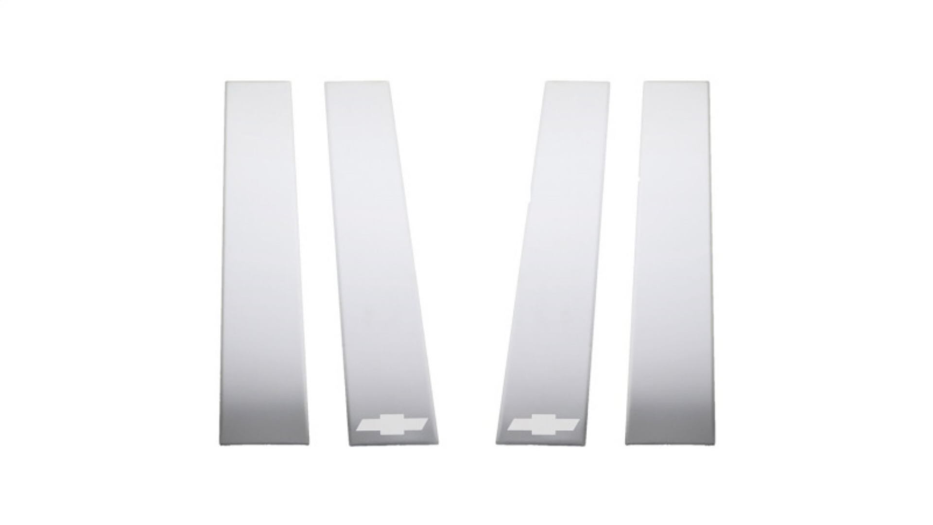 Picture of Putco 2020 Chevy Silv HD - Chevy Bow Tie Etching - Crew Cab - Double Cab 6pcs SS Pillar Posts