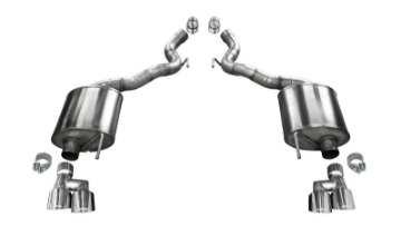 Picture of Corsa 2018-2023 Ford Mustang GT Convertible Sport Axle-Back Exhaust w- 4in Tips