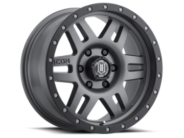 Picture of ICON Six Speed 17x8-5 5x5 -6mm Offset 4-5in BS 94mm Bore Titanium Wheel