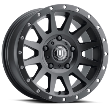 Picture of ICON Compression 17x8-5 5x150 25mm Offset 5-75in BS 110-1mm Bore Satin Black Wheel