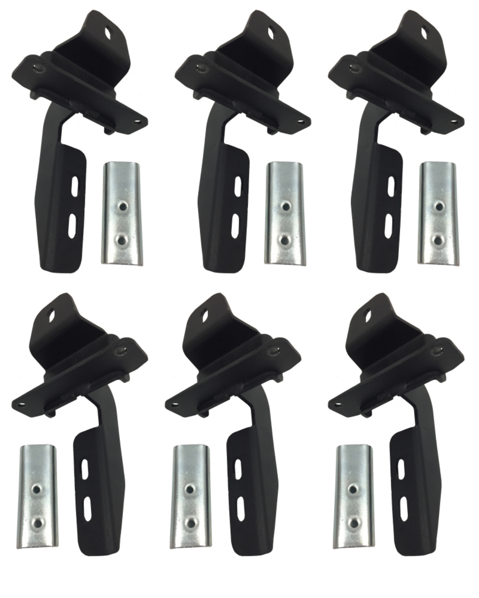 Picture of Go Rhino 18-20 Jeep Wrangler JLU Brackets for OE Xtreme Cab Length SideSteps
