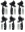 Picture of Go Rhino 18-20 Jeep Wrangler JLU Brackets for OE Xtreme Cab Length SideSteps