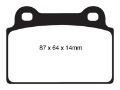 Picture of EBC 08-16 Mitsubishi Lancer Evo 10 2-0 Turbo 1 piece rotor Bluestuff Rear Brake Pads